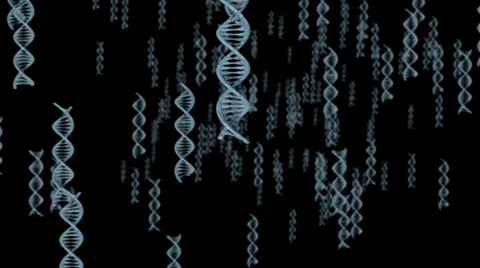 DNA Helix flying past camera Stock Footage 36288043