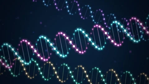 DNA helix genetic code flow loop Видео 347161966