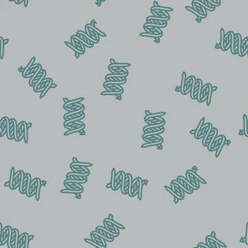 Dna helix genetic engineering line vector seamless pattern イラスト素材