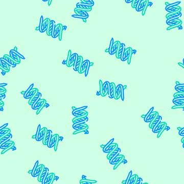 Dna helix genetic engineering vector seamless pattern イラスト素材