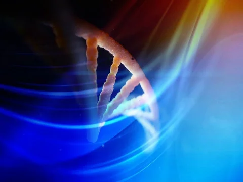 DNA helix, genetic structure research background Stock Footage 81247619