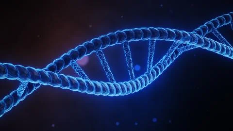 DNA Helix with Gradient Background Stock Illustration