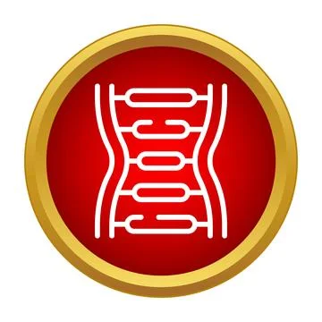 Dna helix icon representing genetics and science concepts Stock Illustration