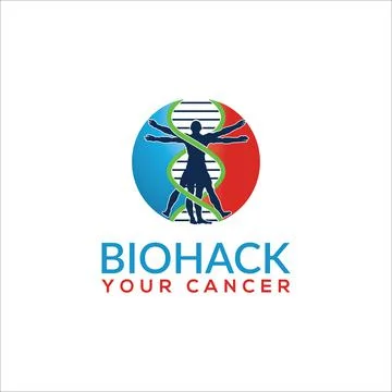 DNA helix logo template genetics design Stock Illustration