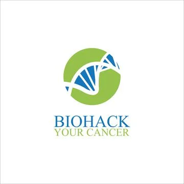 DNA helix logo template genetics design Illustrazione stock