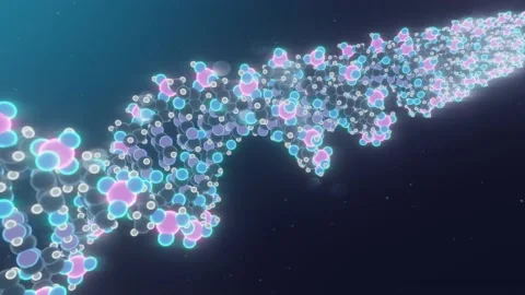 DNA helix (looping) Stock Footage 229121667