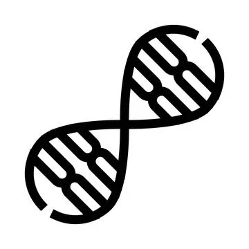 Dna helix molecule double strand structure icon Illustrazione stock