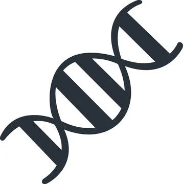 DNA helix molecule for genetic research Stock Illustration