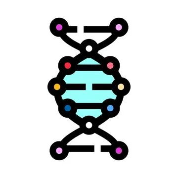 Dna helix molecule genetics biochemistry research concept 스톡 일러스트