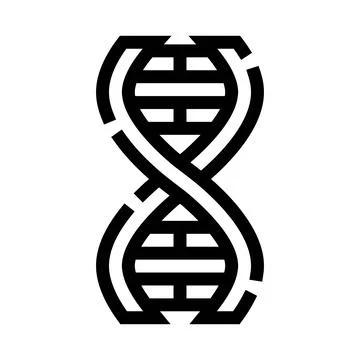 Dna helix molecule representing genetic biology structure イラスト素材