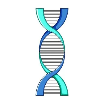Dna helix molecule representing genetics and biology research イラスト素材
