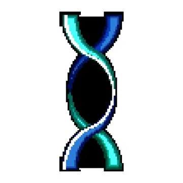 Dna helix molecule representing genetics and biology research Illustrazione stock