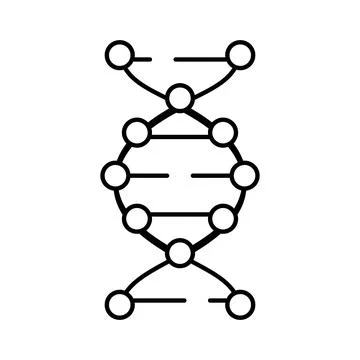 Dna helix molecule representing genetics and biotechnology 스톡 일러스트