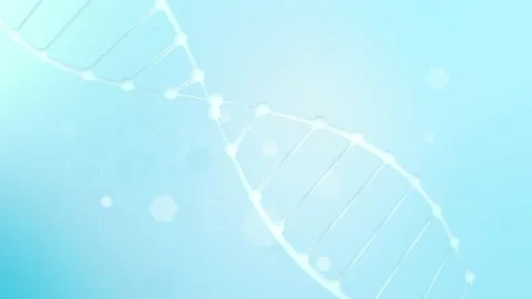 DNA helix molecule rotating with clean, modern design. Video stock 130583752