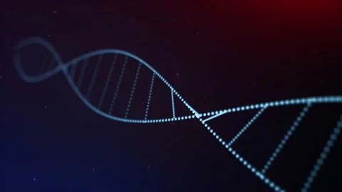 DNA helix molecule rotating with clean, modern design. Stock-Footage 130874598
