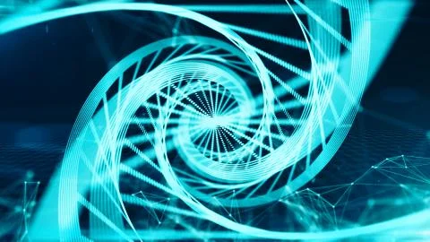 DNA helix molecule from stem cell chromosome bio tech genetic engineering  Stock Illustration