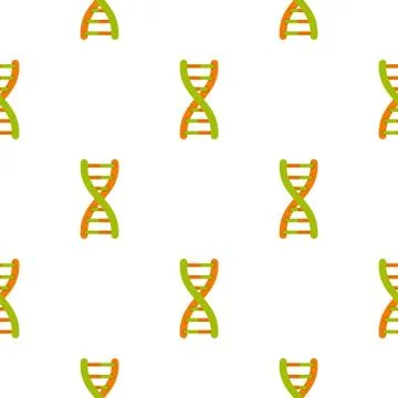 DNA helix pattern seamless Illustrazione stock