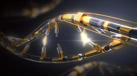 DNA-helix. Stock Photos