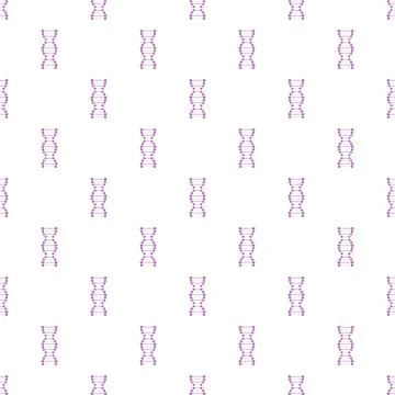 Dna helix seamless pattern representing genetics and science Illustrazione stock