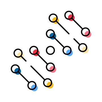 Dna helix structure forming molecular connections in biology イラスト素材