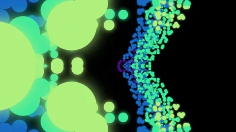 DNA Helix Structure with Green and Blue Particles. 스톡 동영상 329928214