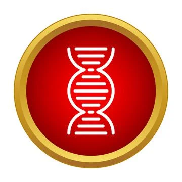 Dna helix structure icon symbol of genetics science Stock Illustration