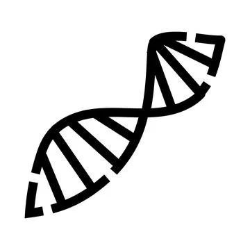 Dna helix structure representing genetic code and science 库存插图