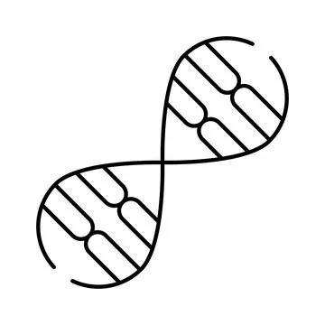 Dna helix structure representing genetic code and scientific research 库存插图