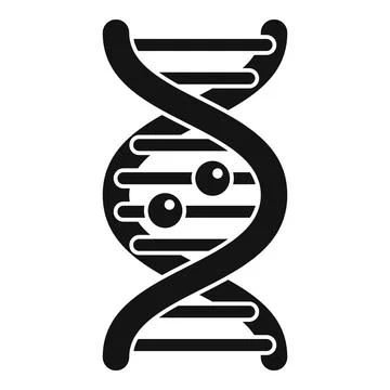 Dna helix structure representing genetics and biology Illustrazione stock