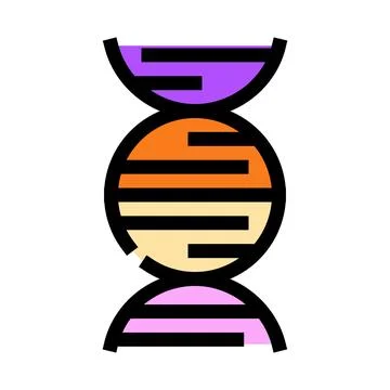 Dna helix structure representing genetics and biology concept Stockillustratie