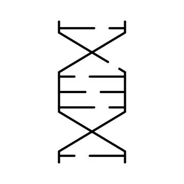 Dna helix structure visualizing genetic biology and science Stock Illustration