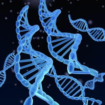 DNA Helixes Illustrazione stock