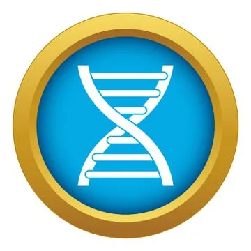 DNA icon blue vector isolated イラスト素材