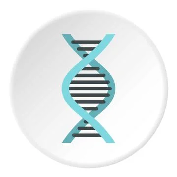 DNA icon circle Stock Illustration