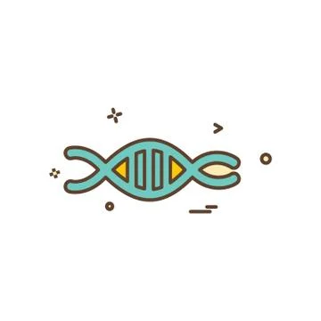 DNA icon design vector イラスト素材