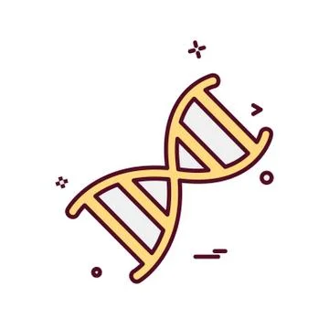 DNA icon design vector 스톡 일러스트