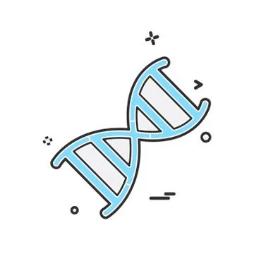 DNA icon design vector Stock-Illustration