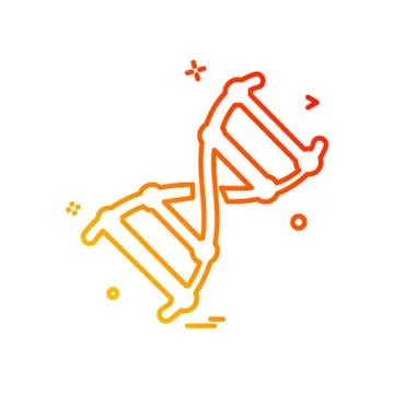 DNA icon design vector Stock-Illustration