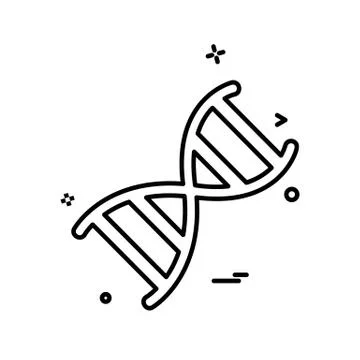 DNA icon design vector Stock-Illustration