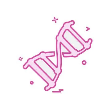 DNA icon design vector 스톡 일러스트
