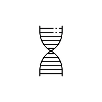 Dna icon. Element of scientifics study icon for mobile concept and web apps.  Stock Illustration