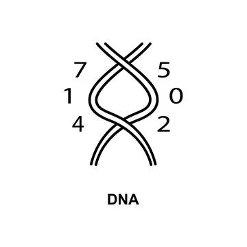 Dna icon. Element of technologies icon with name for mobile concept and web apps Stock Illustration