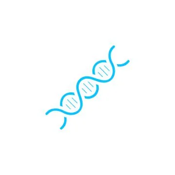 DNA icon flat Stock Illustration