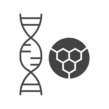DNA Icon Image. Illustrazione stock