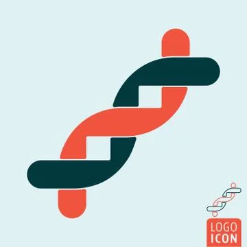 DNA icon isolated Stock Illustration