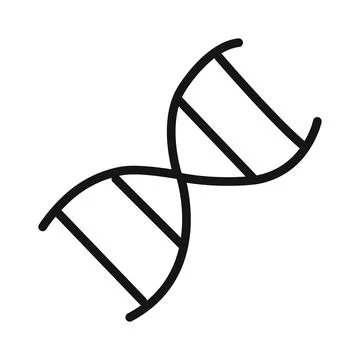 DNA icon linear graphics set vector Stock-Illustration