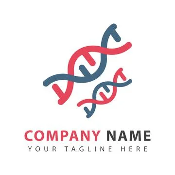 DNA icon logo Stock Illustration