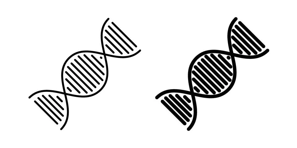 DNA icon or illustration vector symbols Stock Illustration
