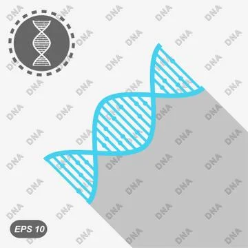 DNA icon on seamless background Stock Illustration