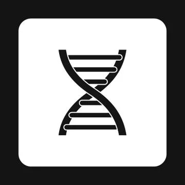 DNA icon in simple style Stock Illustration